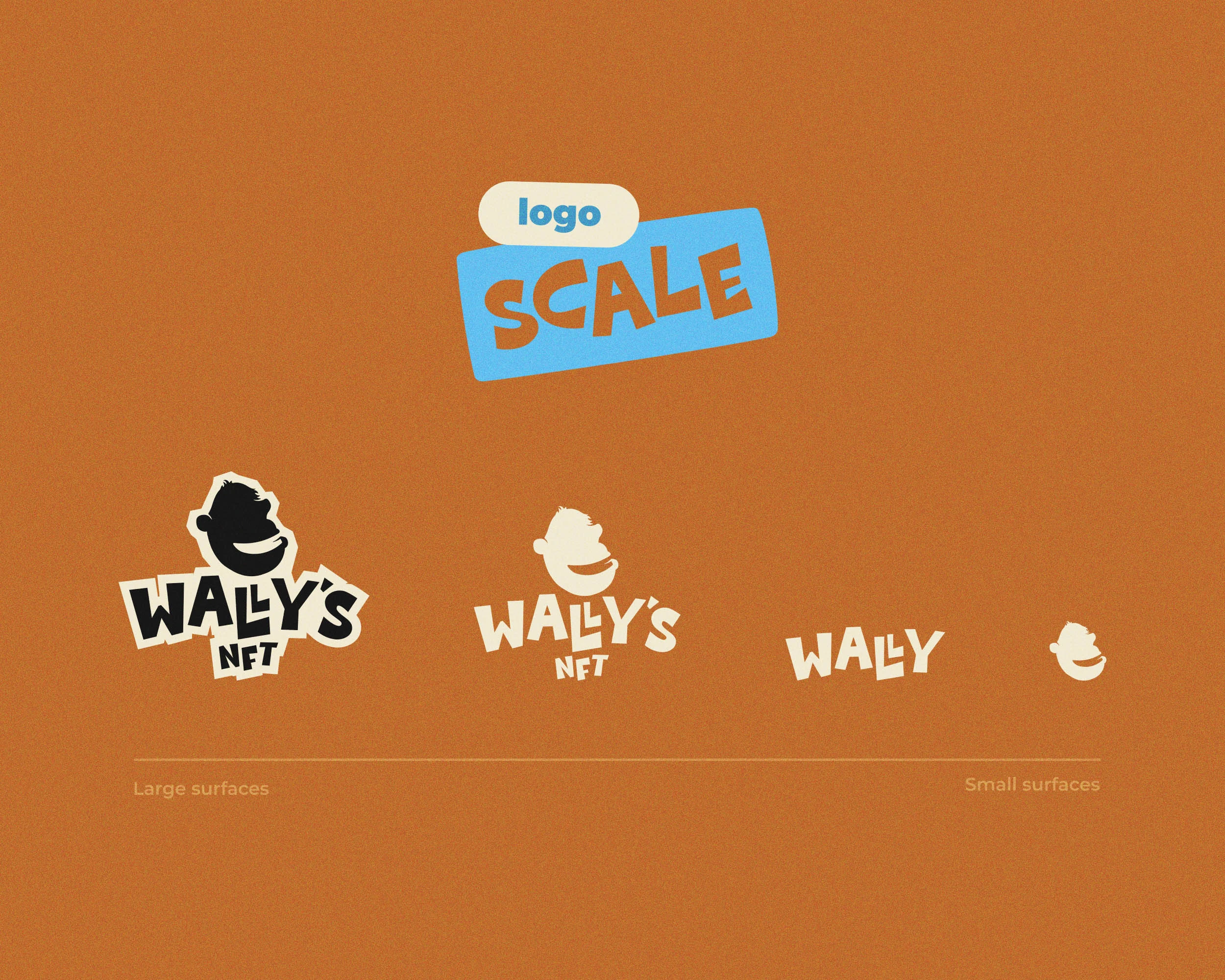 Wally's logo scale