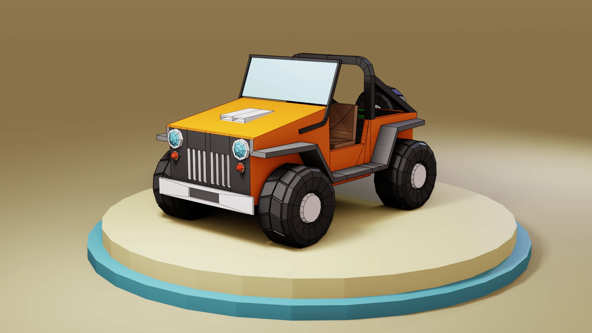 Low poly Jeep