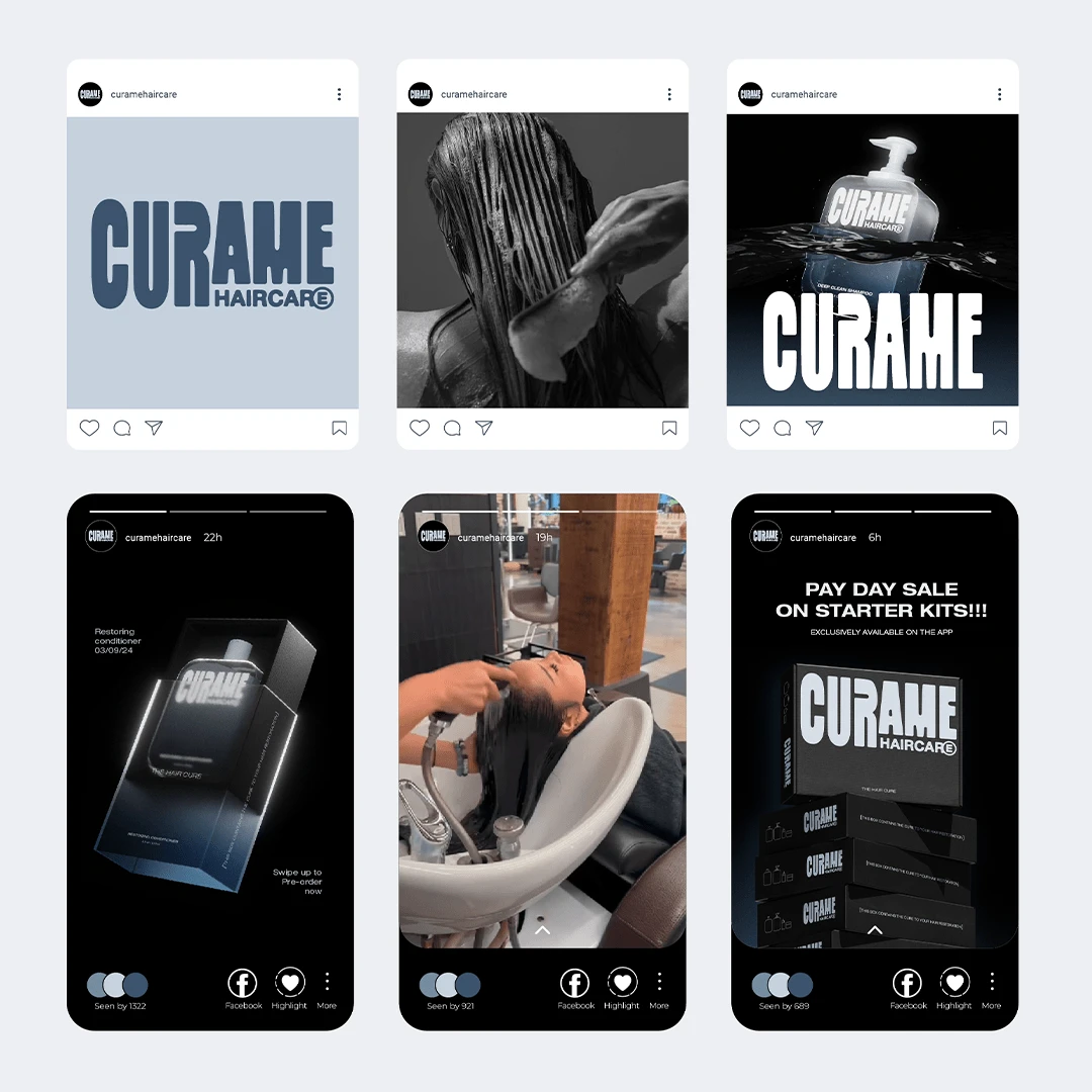 Social media design for Curame