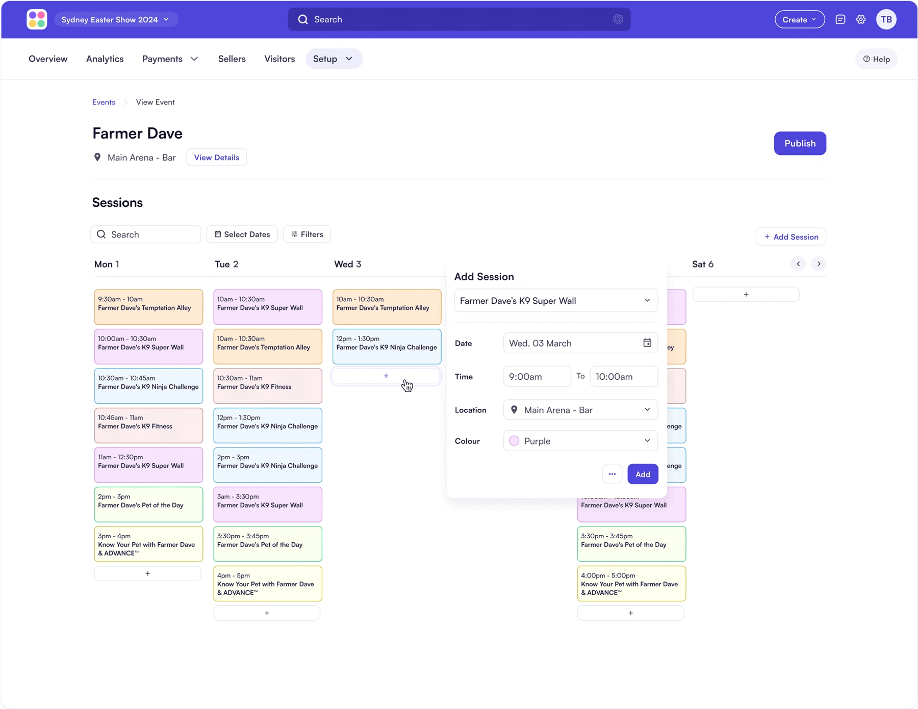 Multi-Tier Event Management Tool