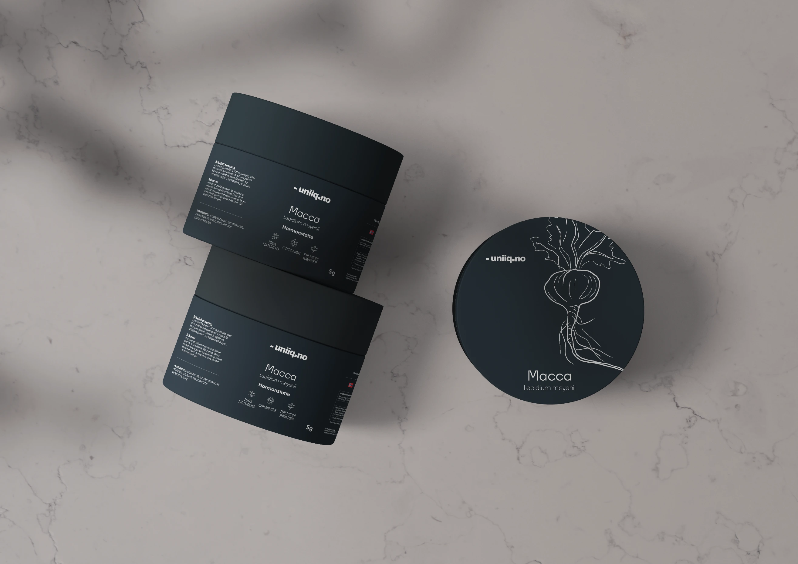 Branded 3D Mockup - Natural Supplements, Health & Wellness Brand, Packaging Design, Illustration