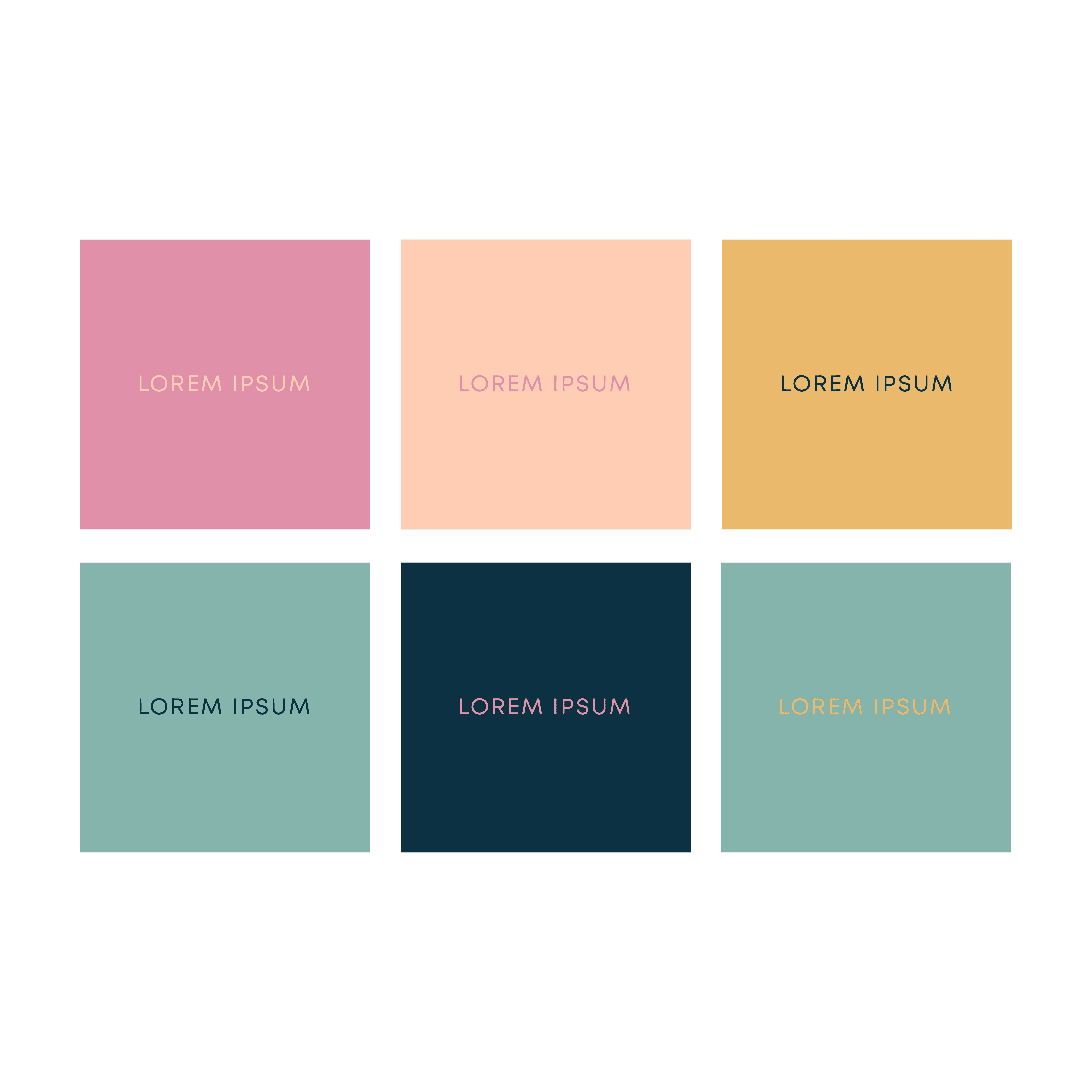 Final color palette shown with color functionality