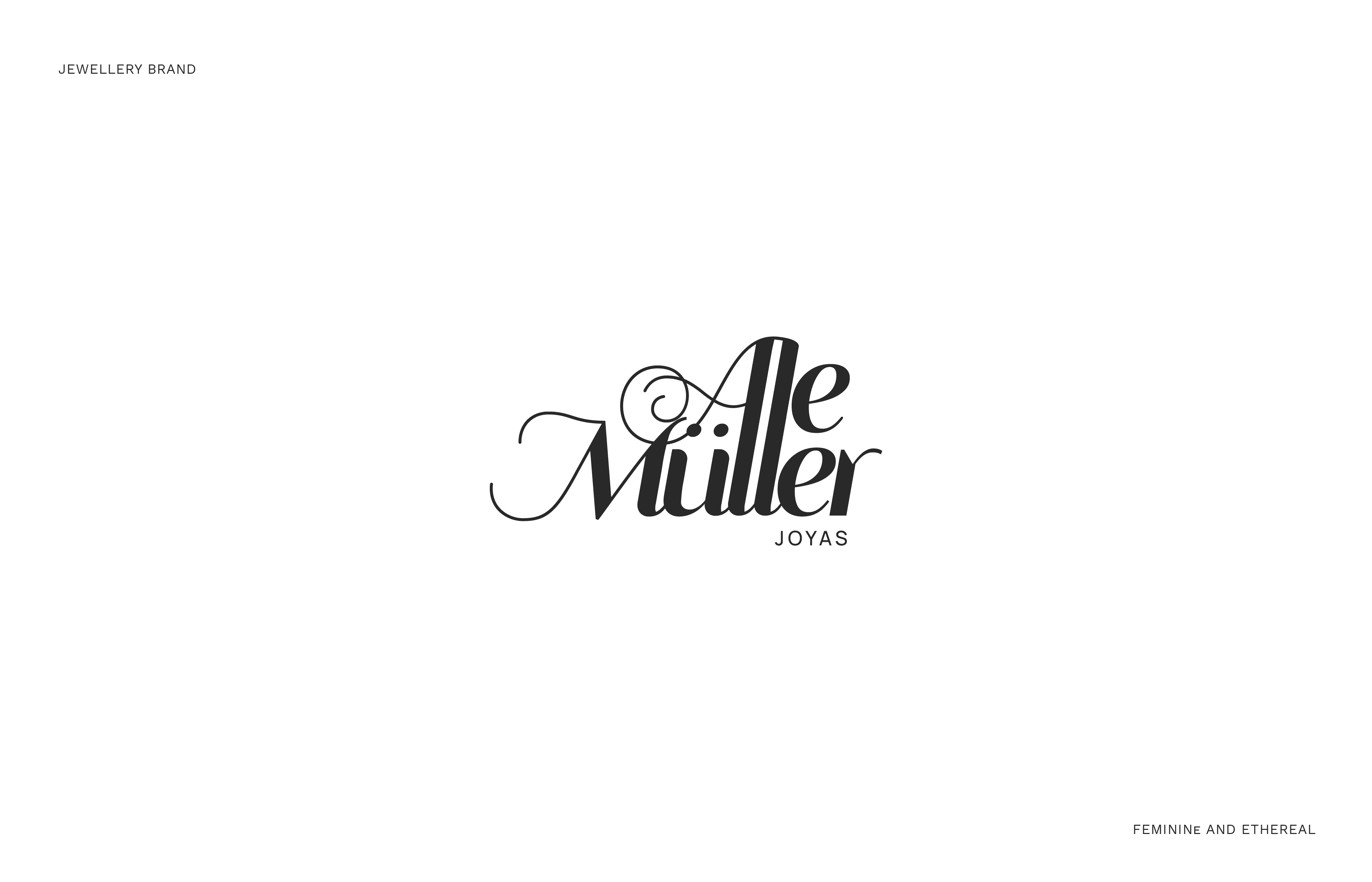 Ale Müller is an artisan jeweler whose logo was inspired by her feminine and ethereal designs