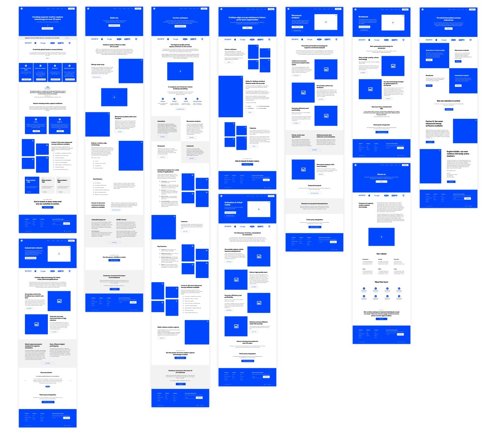 MotionAnalysis Wireframes