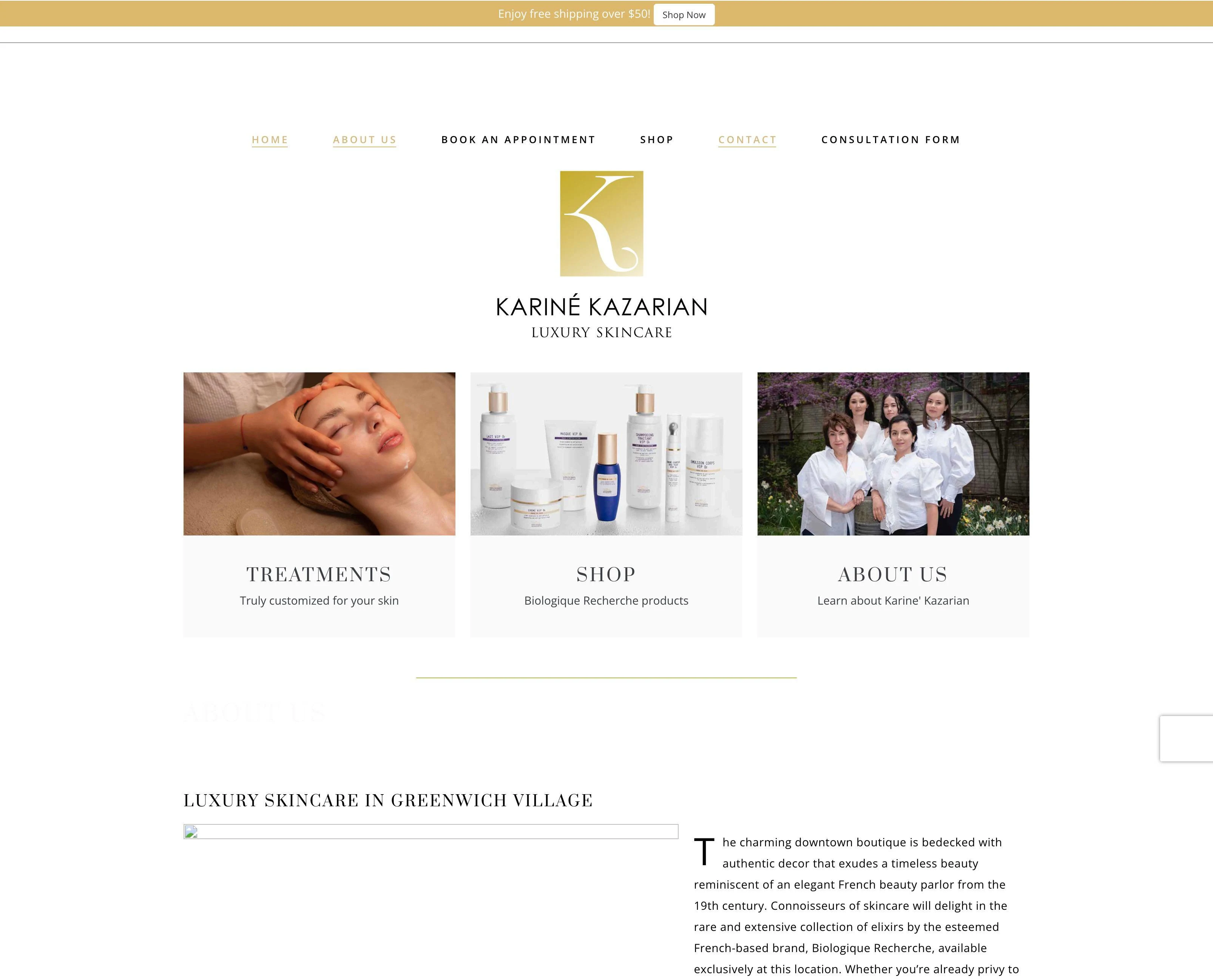 Kariné's old website