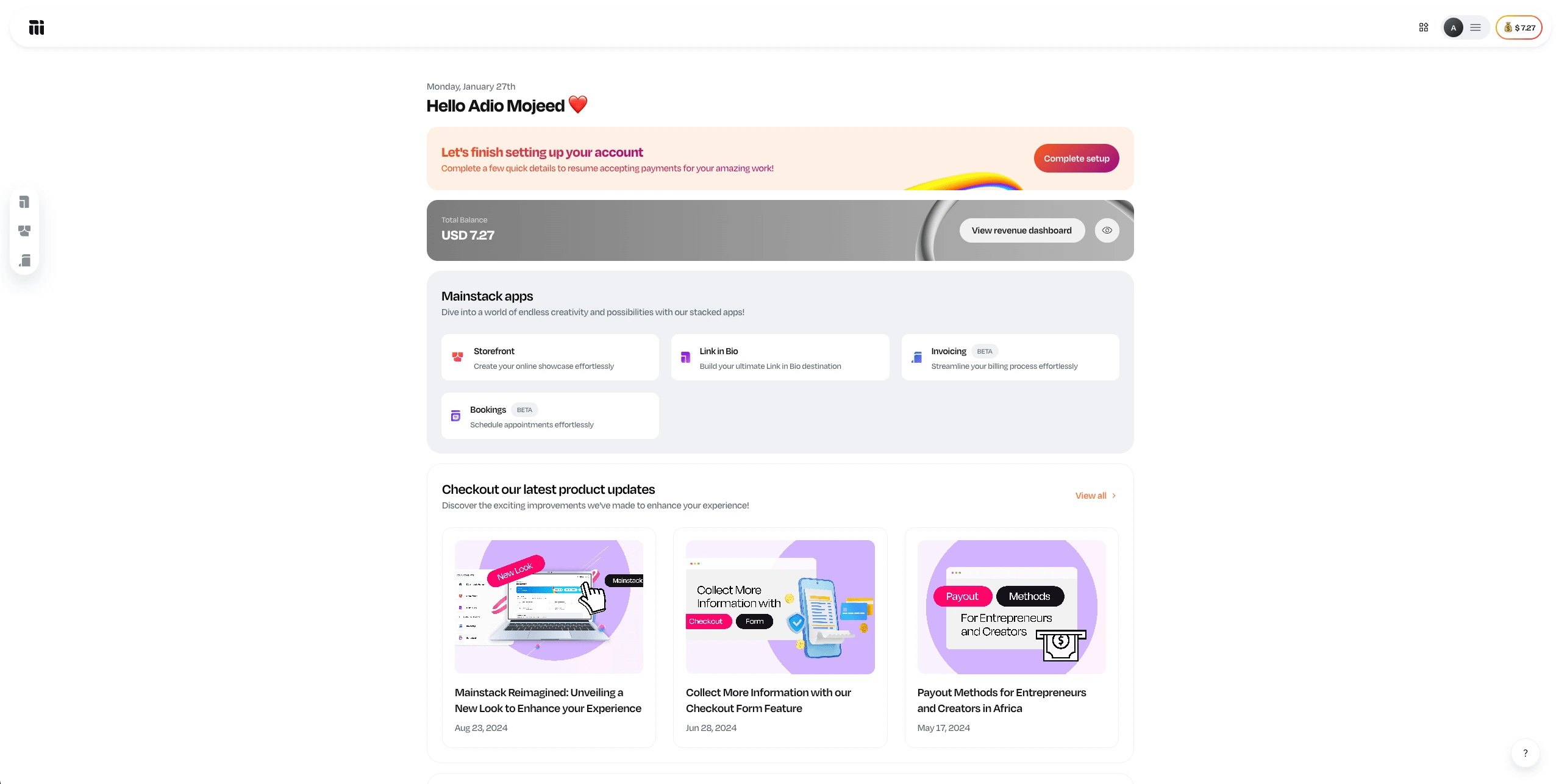 Application Dashboard