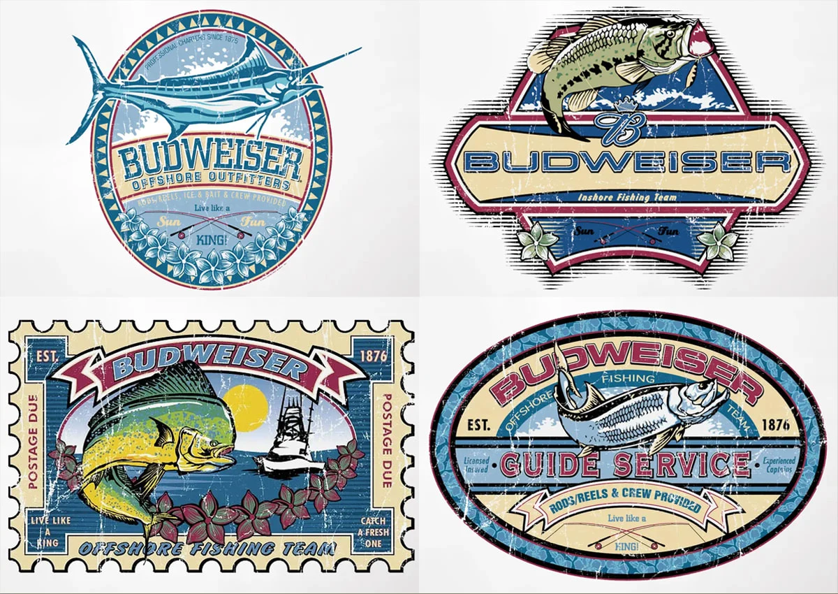 Budweiser Fishing Series - 4 of 6 graphics - 2002