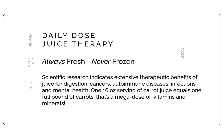 Daily Dose Juice Therapy - Font System