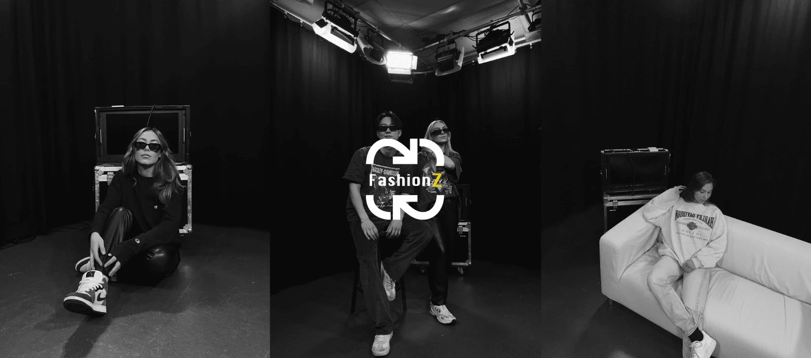 Header in "Fashion Z" website (2023)