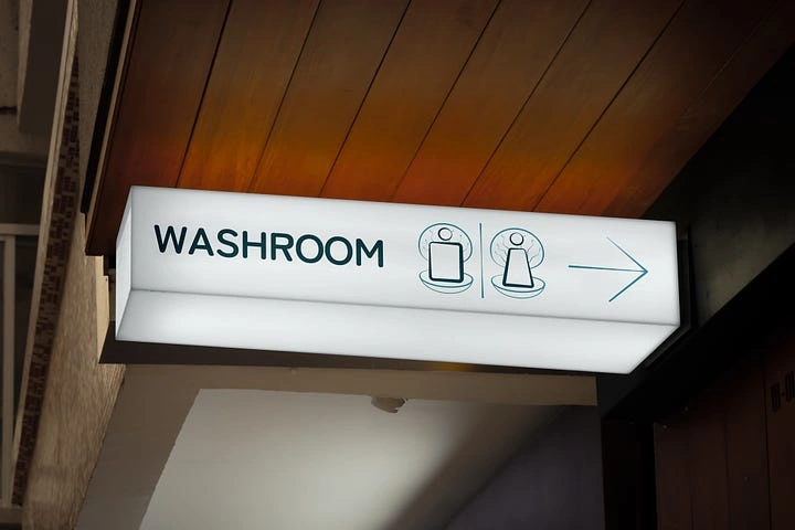 Washroom signage