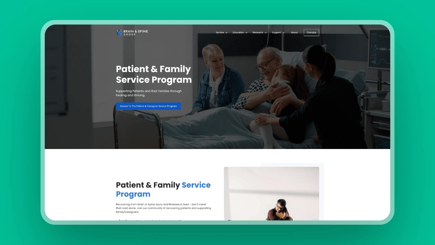 Service - Patient & Caregiver Service Program (Redesigned)