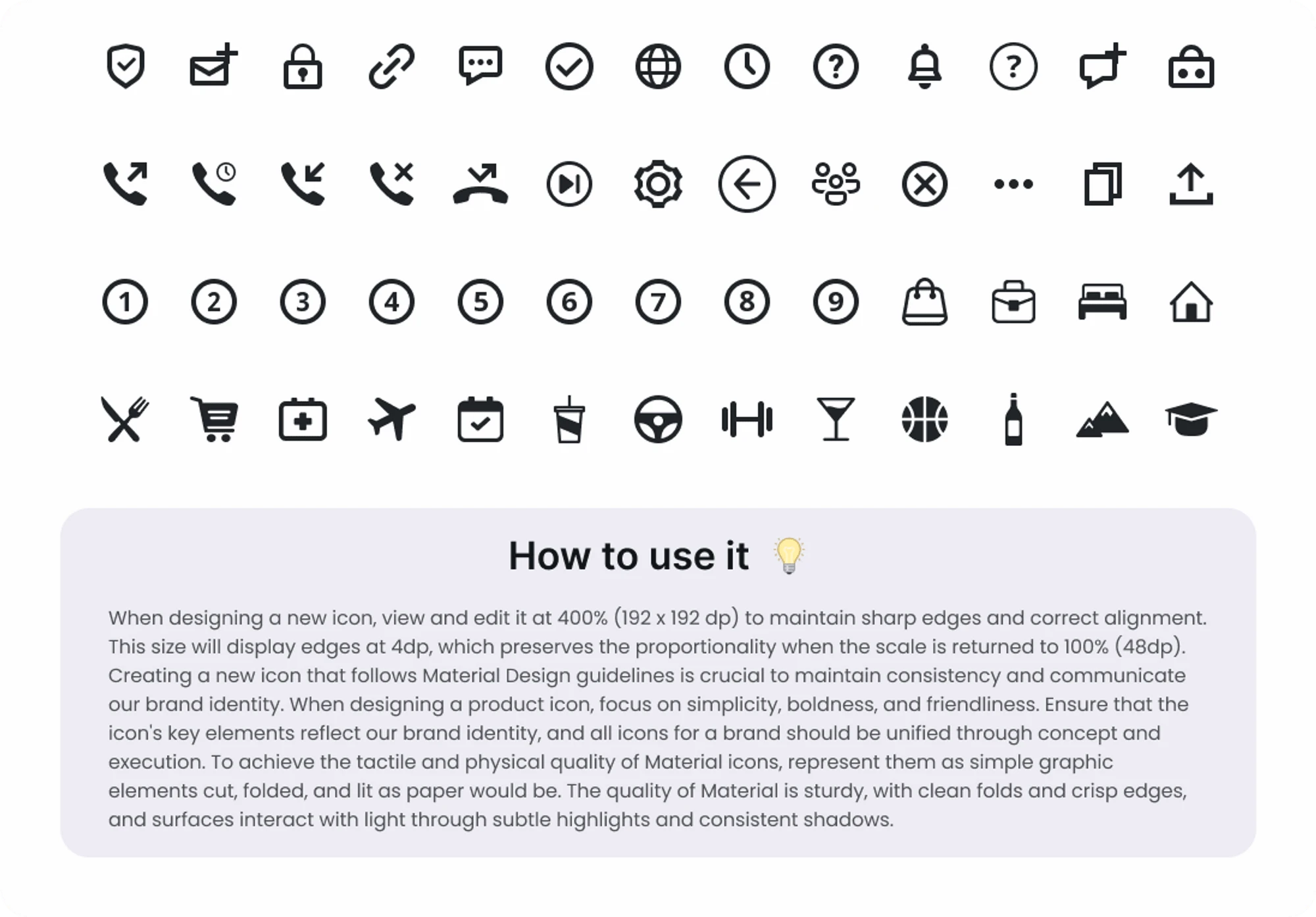 We added how to use it guide at end of each component 