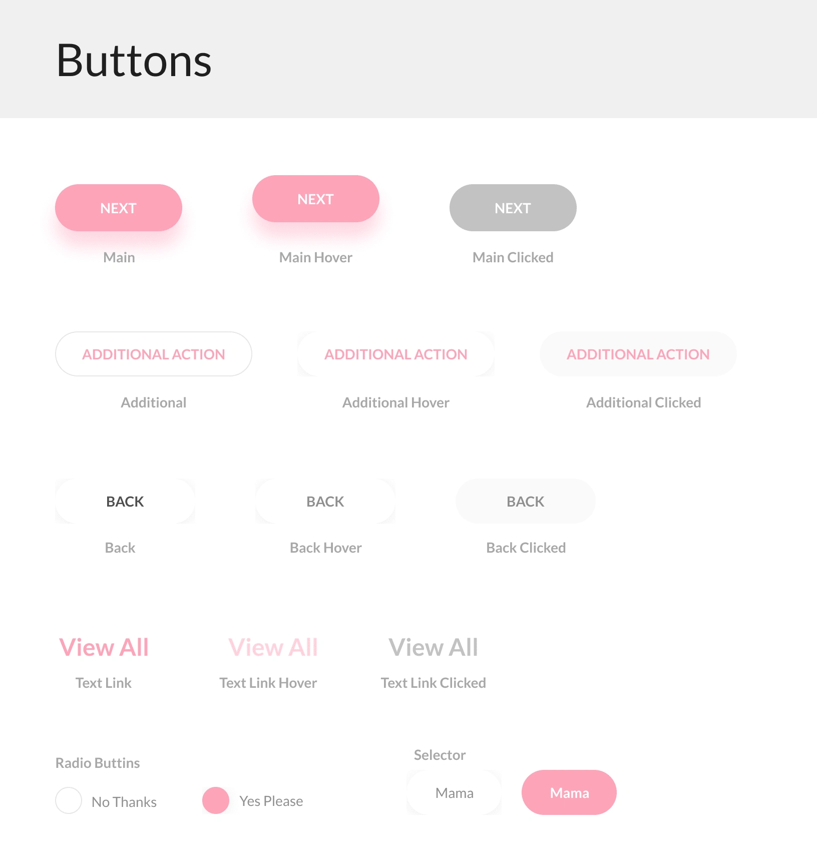 Design System Buttons