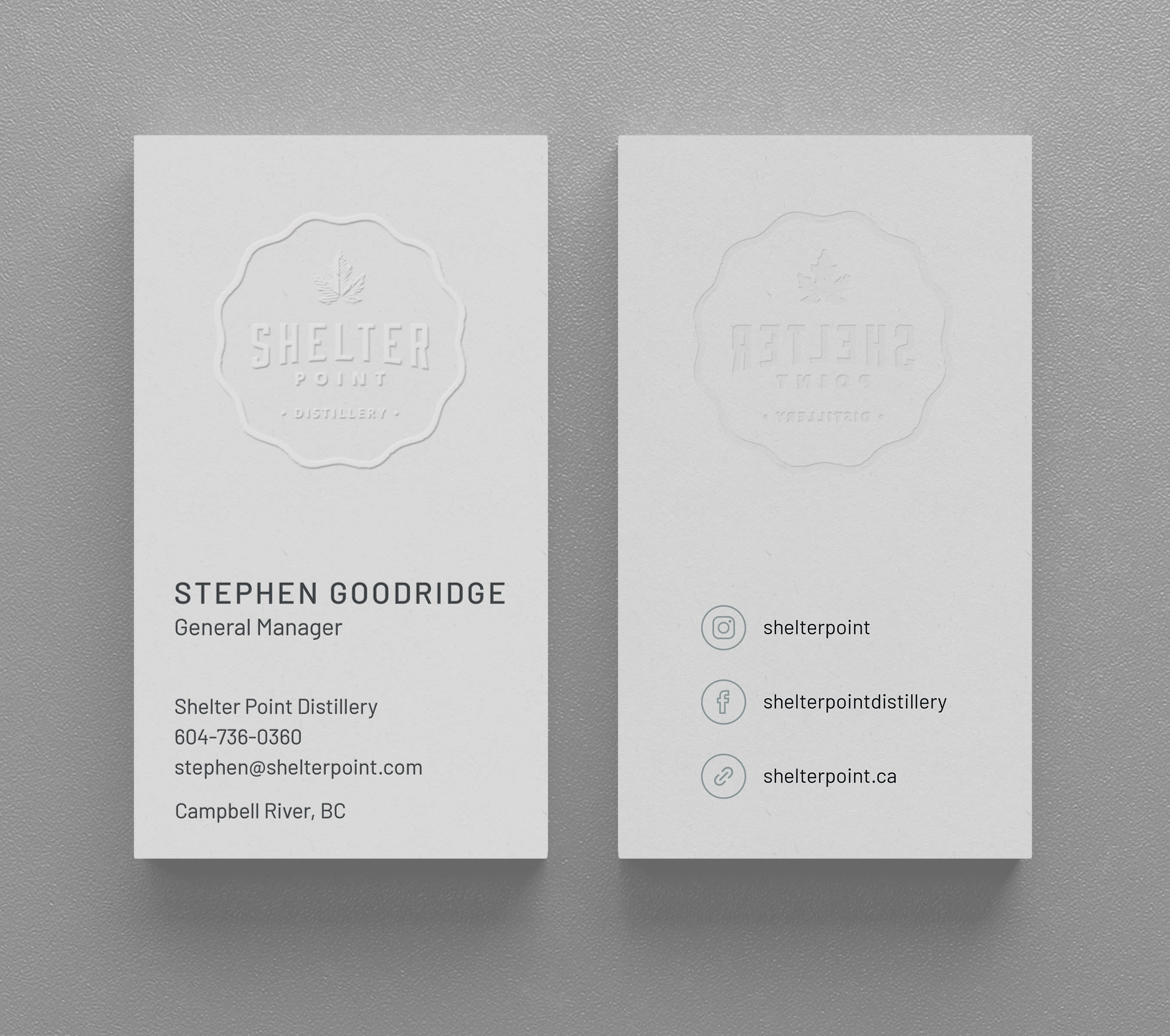 Embossed Business Cards