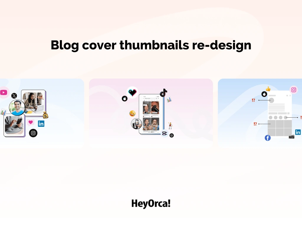 Re-designed their blog covers