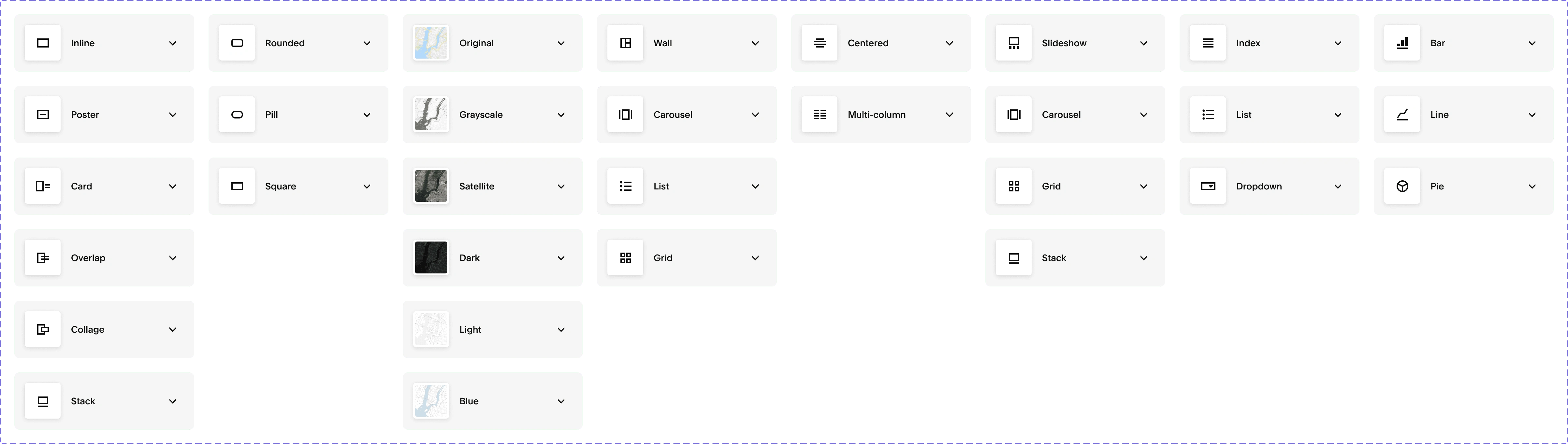 Layout switcher applied to other blocks