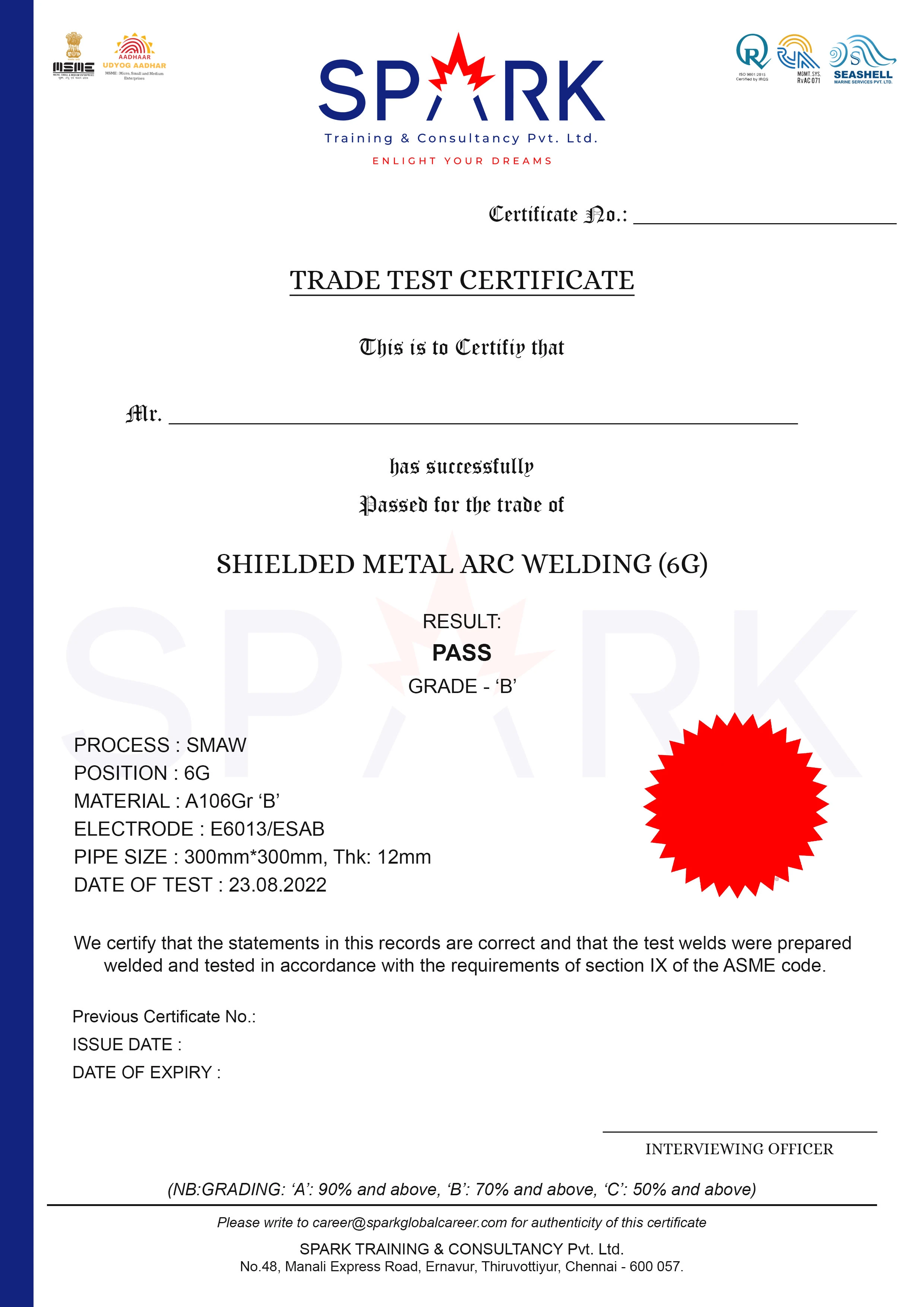 Certificate Design 