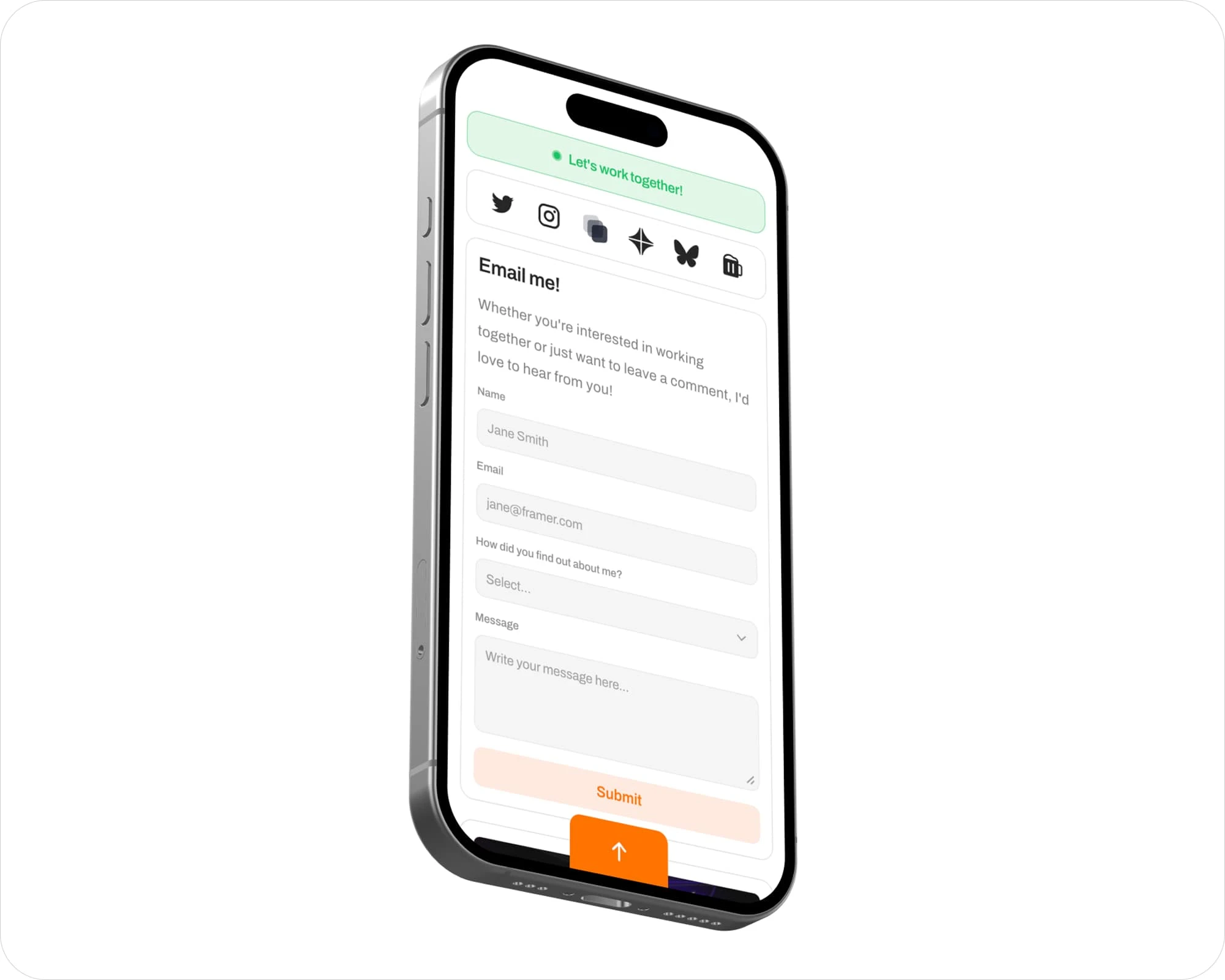 Connect Page – Mobile