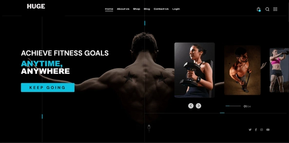 Gym wordpress website