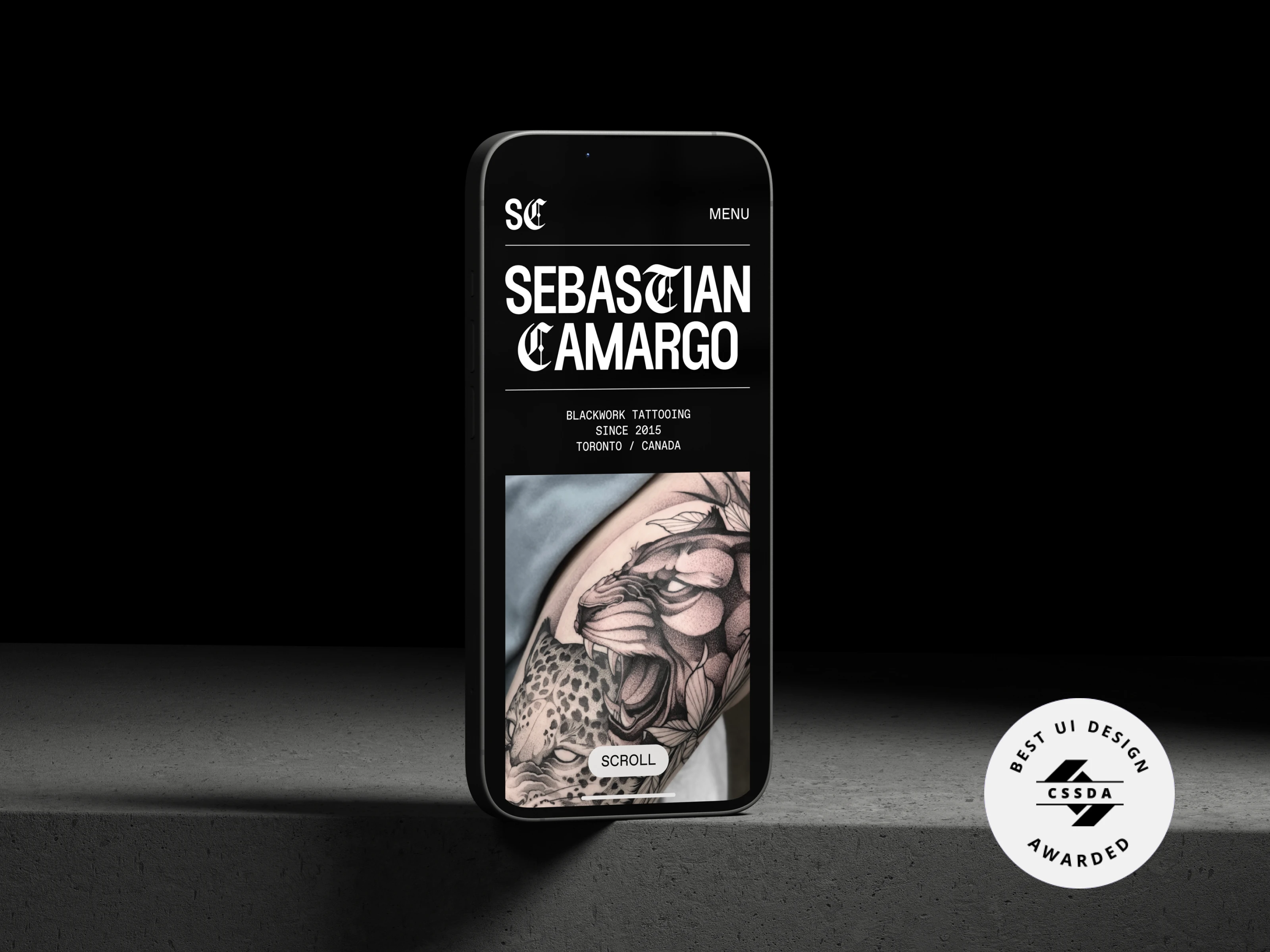 Sebastian Camargo Mobile Mockup