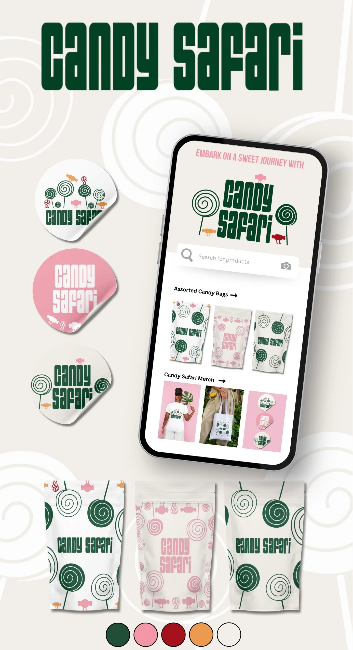 Preview into Candy Safari Branding