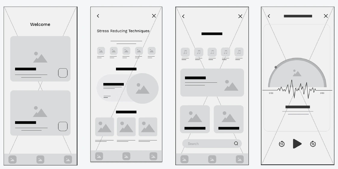 Medium Fidelity Wireframes