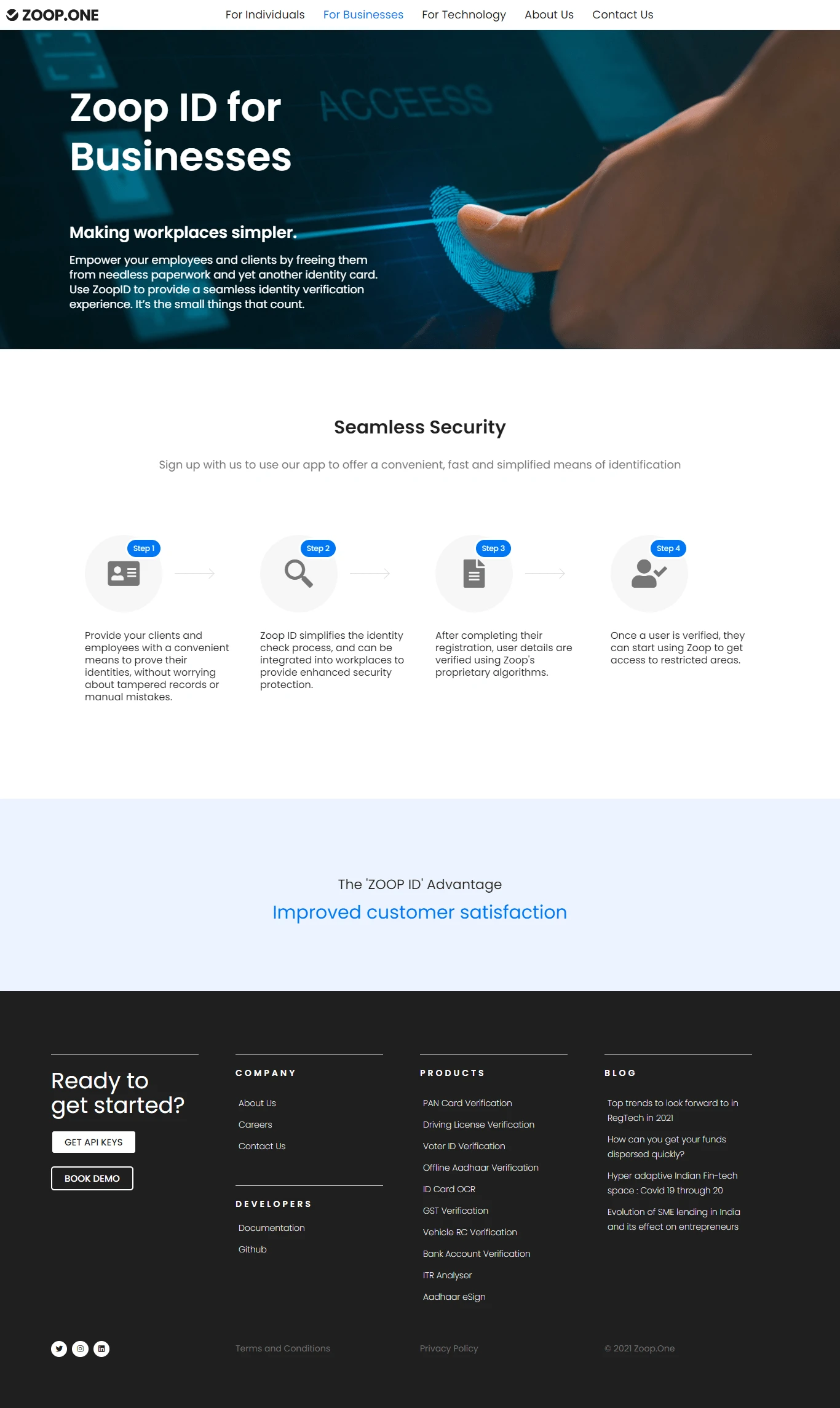 ZOOP FOR BUSINESS PAGE