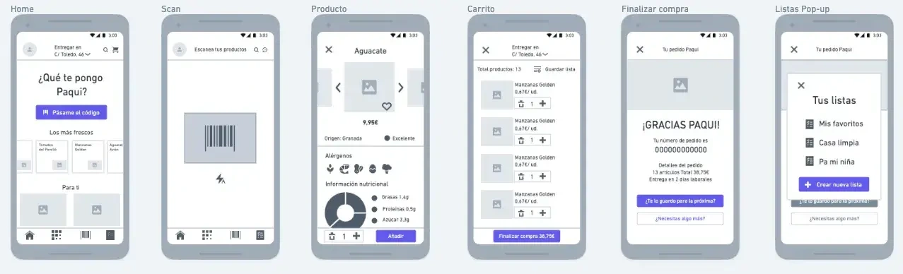 First wireframes