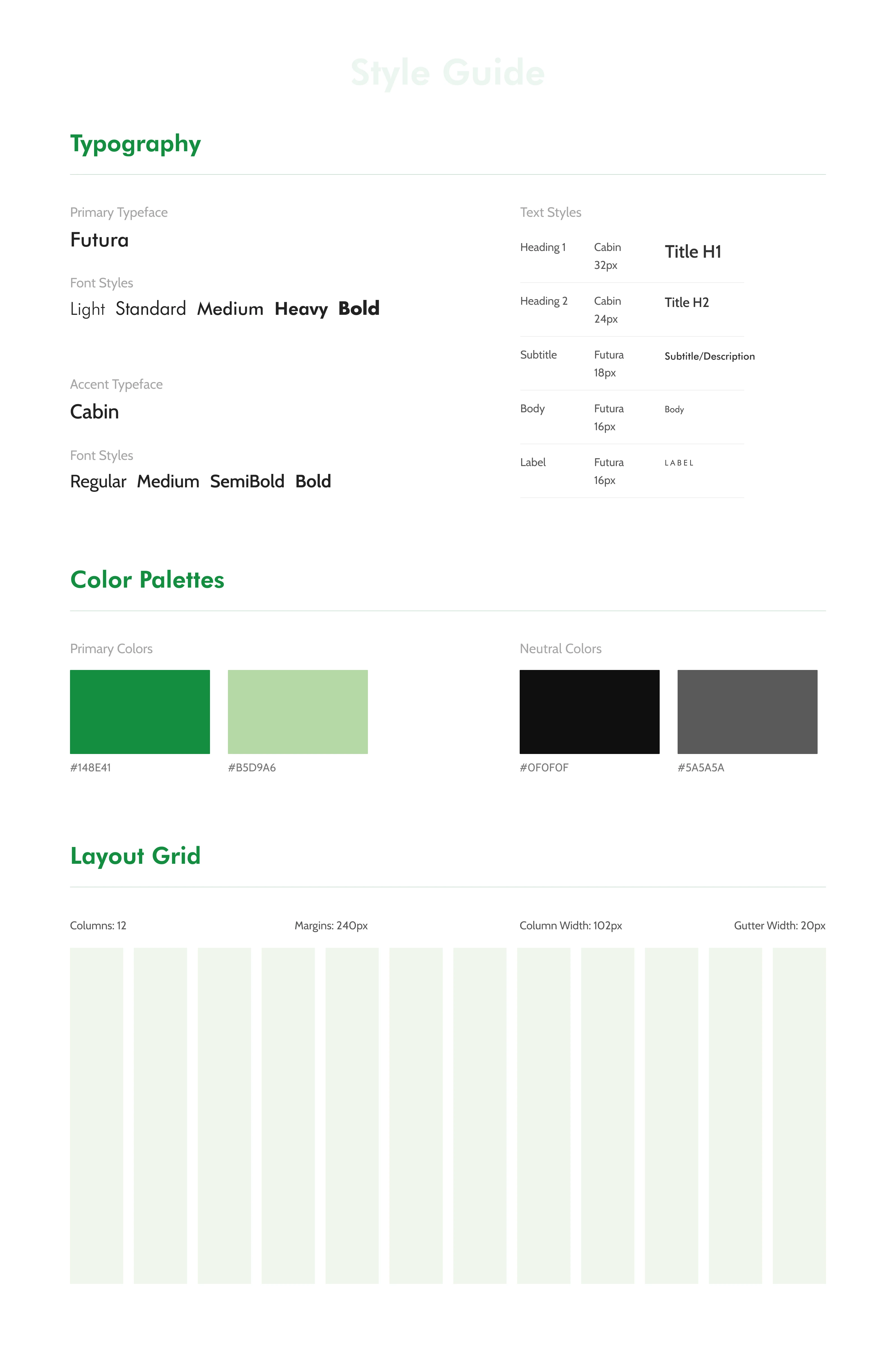 Style Guide (Design System)