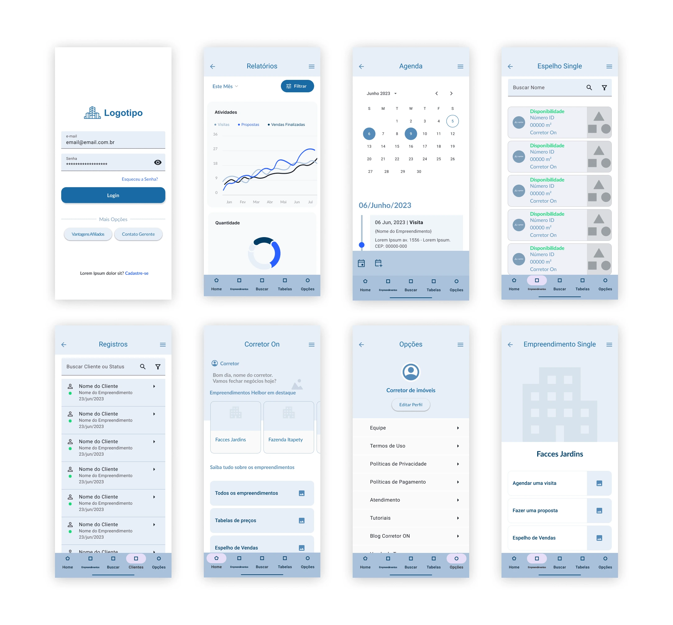 Wireframe CorretorOn