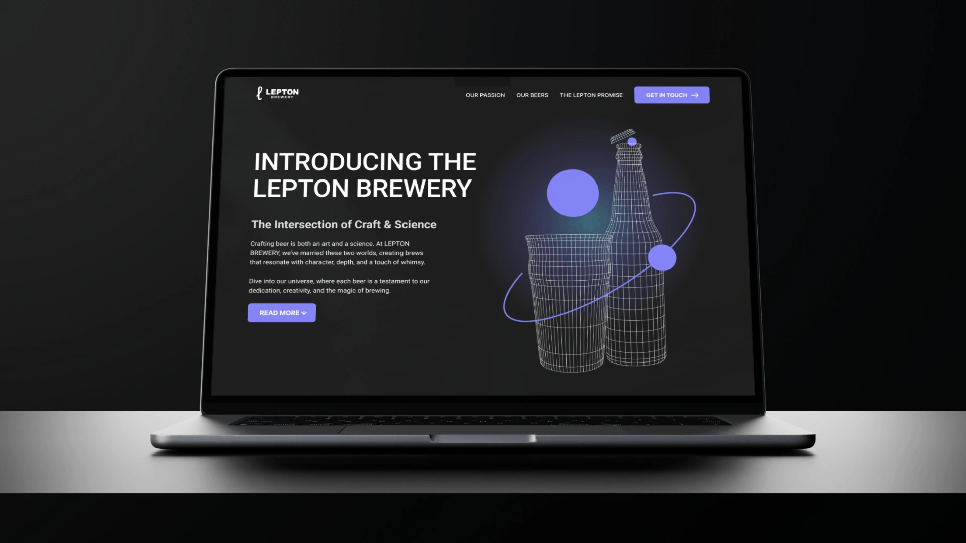 Our work also included creating a website that showcases their beers and brand story effectively.