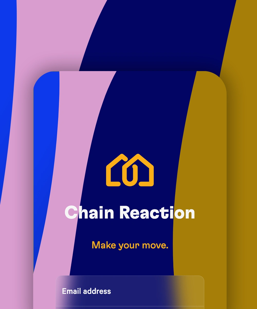 Chain Reaction Log In screen