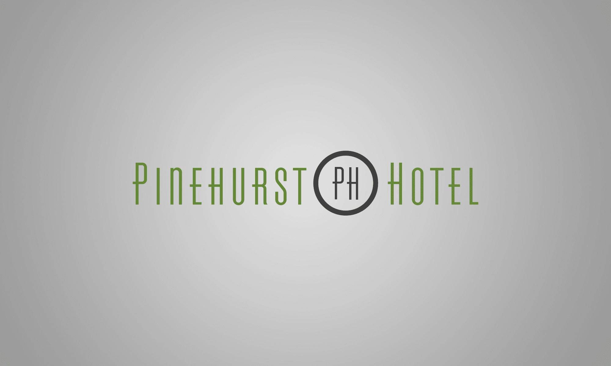 Logo design and branding for Pinehurst Hotel.