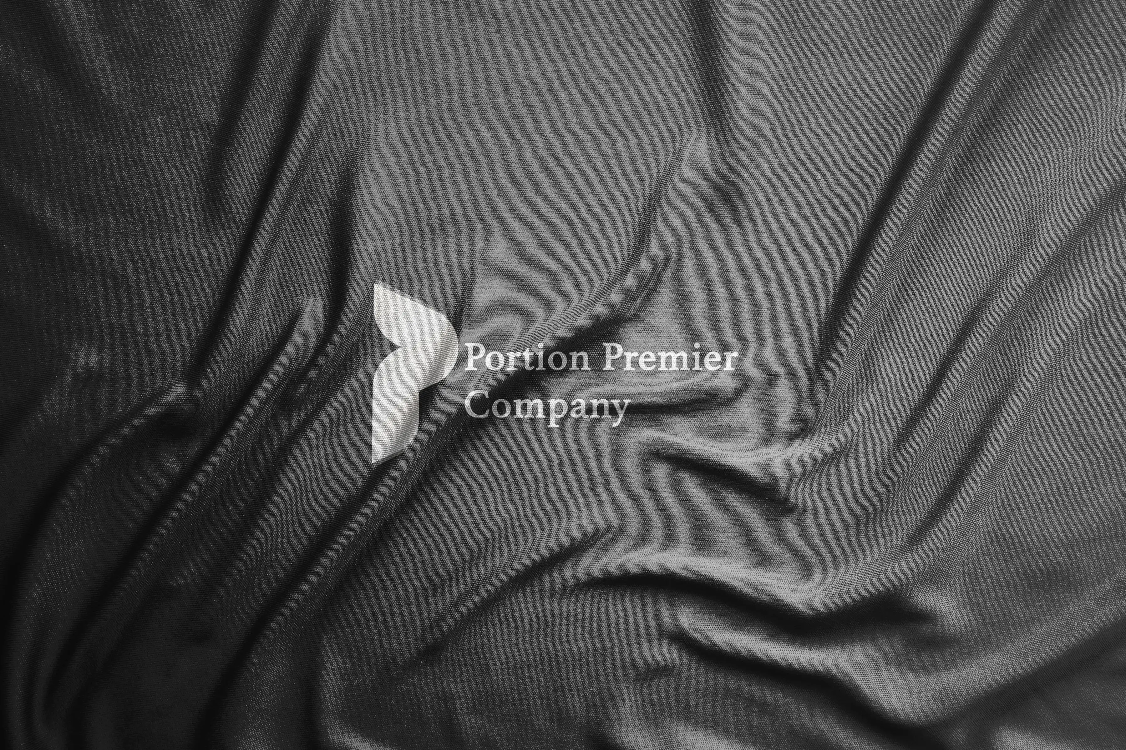 Preview in a piece of cloth mockup