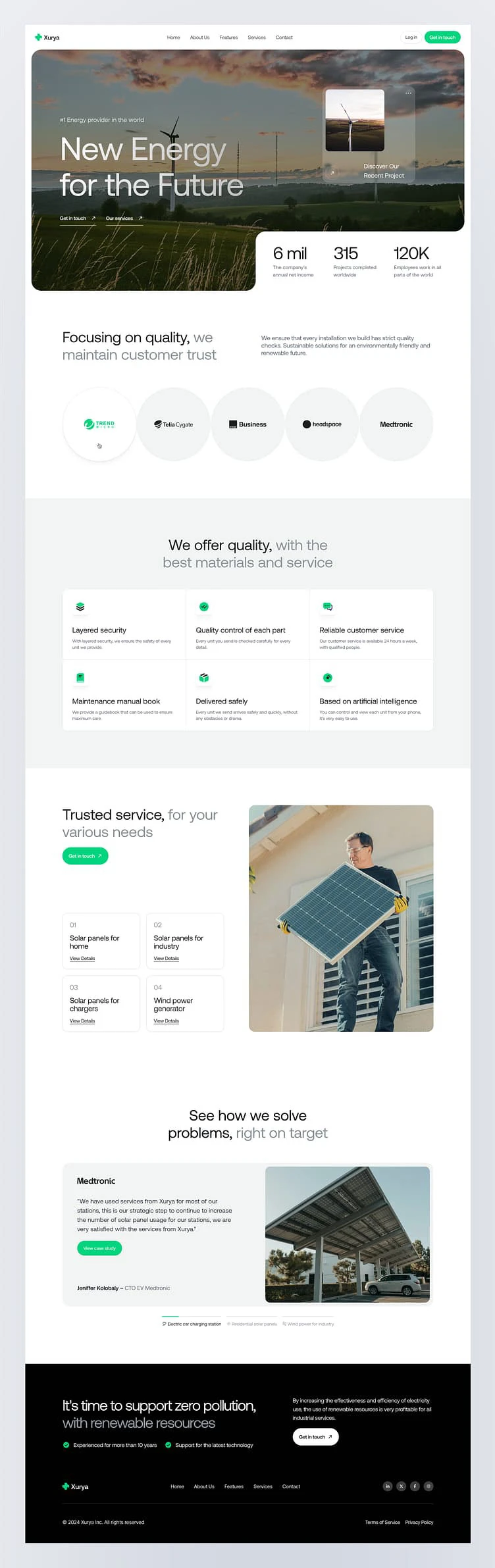 Renewable Energy Website Design