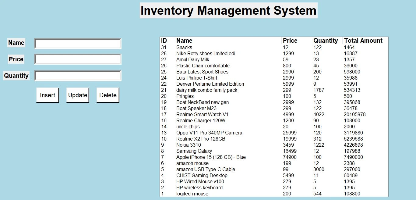 Inventory Management System