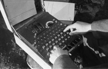 Enigma in use on the Russian front
Image credit: Bundesarchiv, Bild 101l-241-2173-08/Grupp/CC-BY-SA 3.0