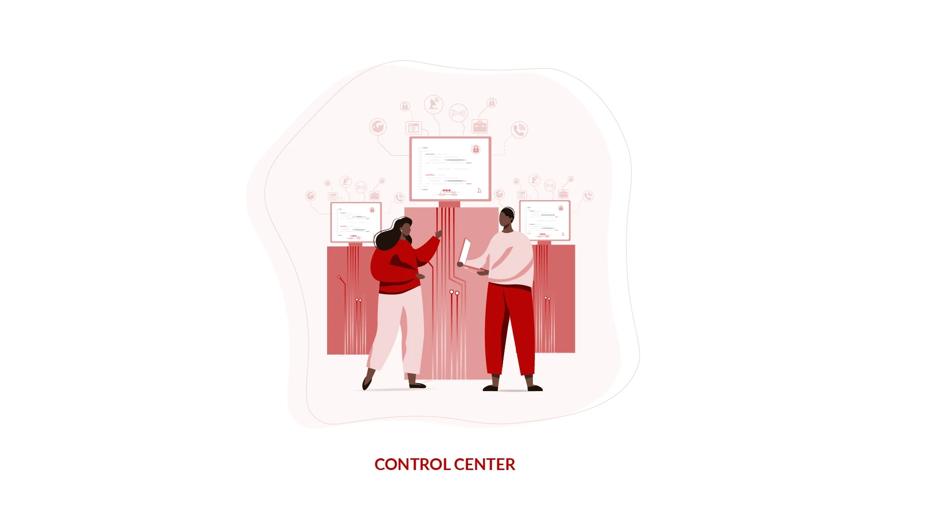 Shot 3: Control Center Illustration for Skybank