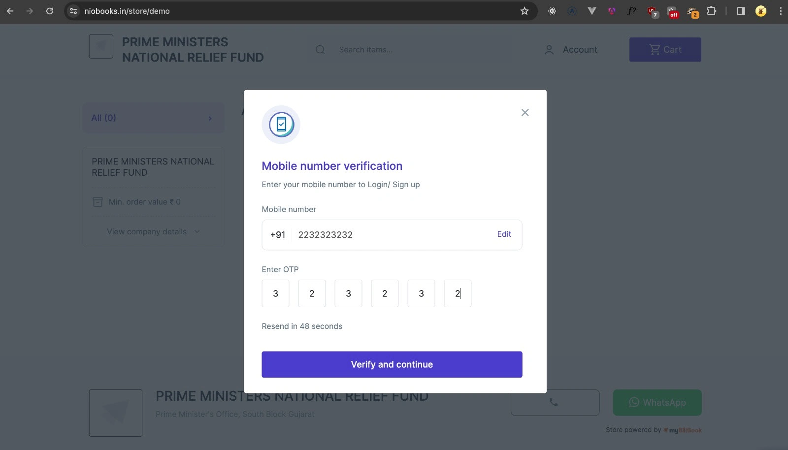 Authentication flow step 2