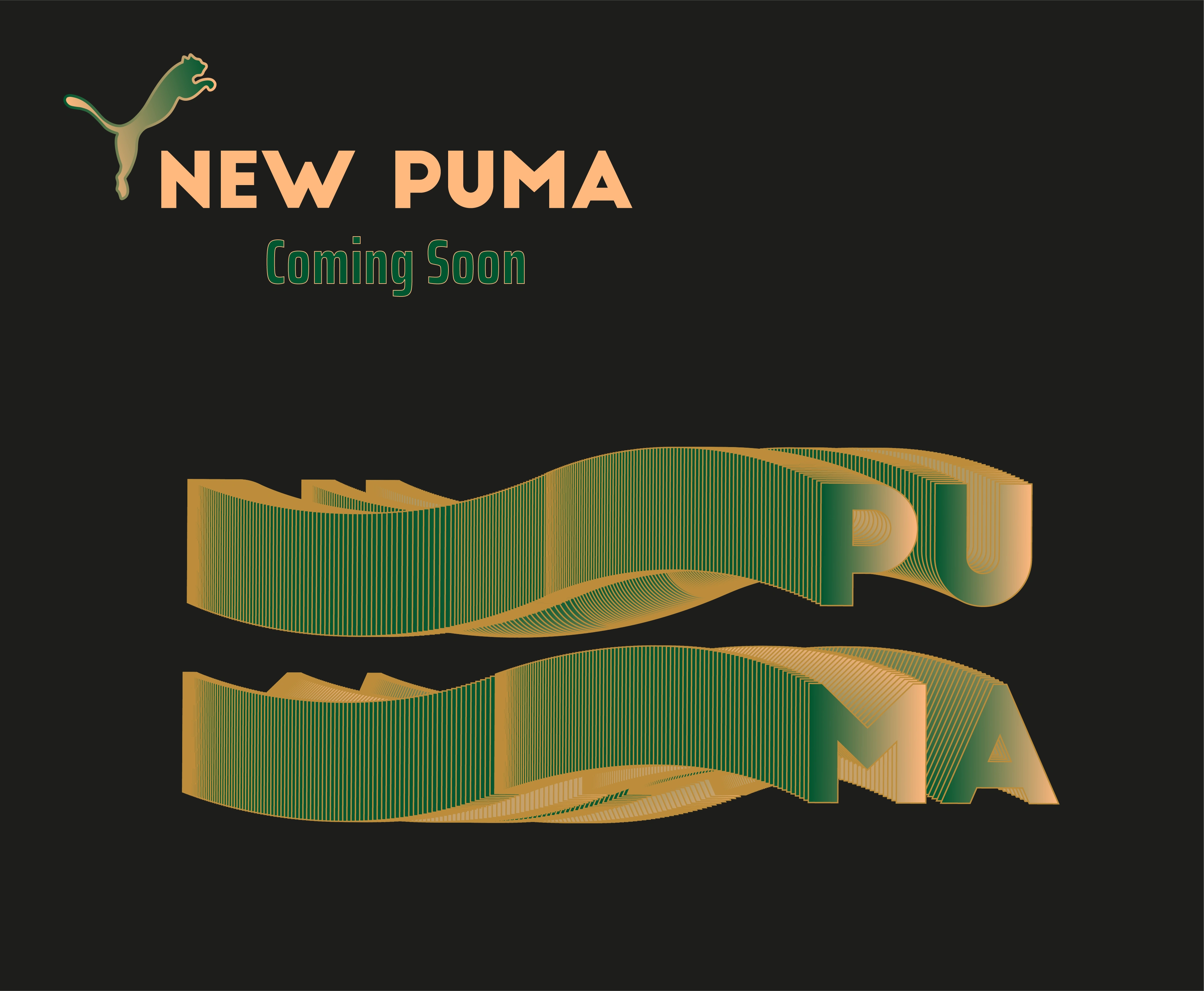 New Puma Promo (Event). Deconstructed Text Effects.