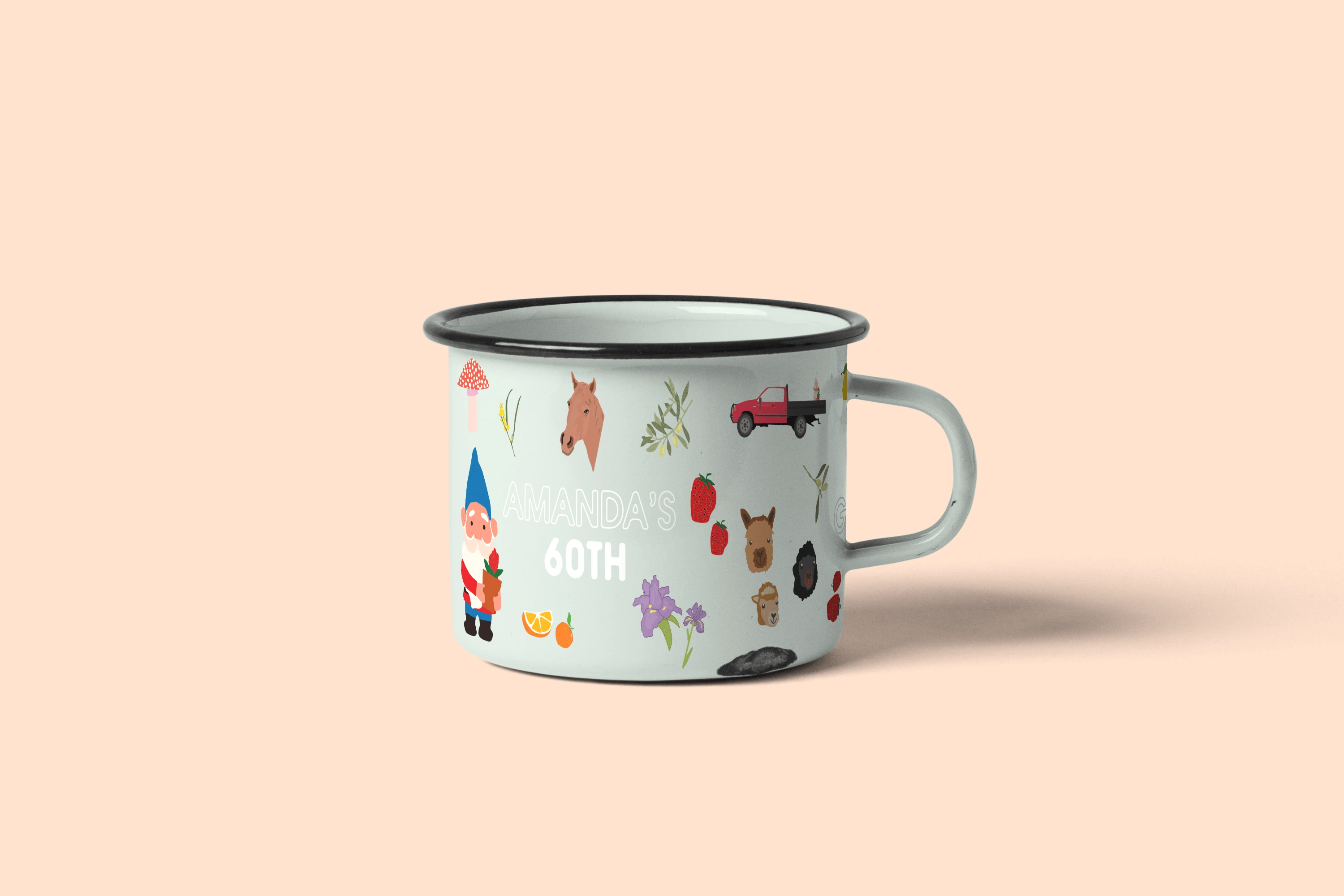 Custom Mug Illustrations - Camping Trip Mugs