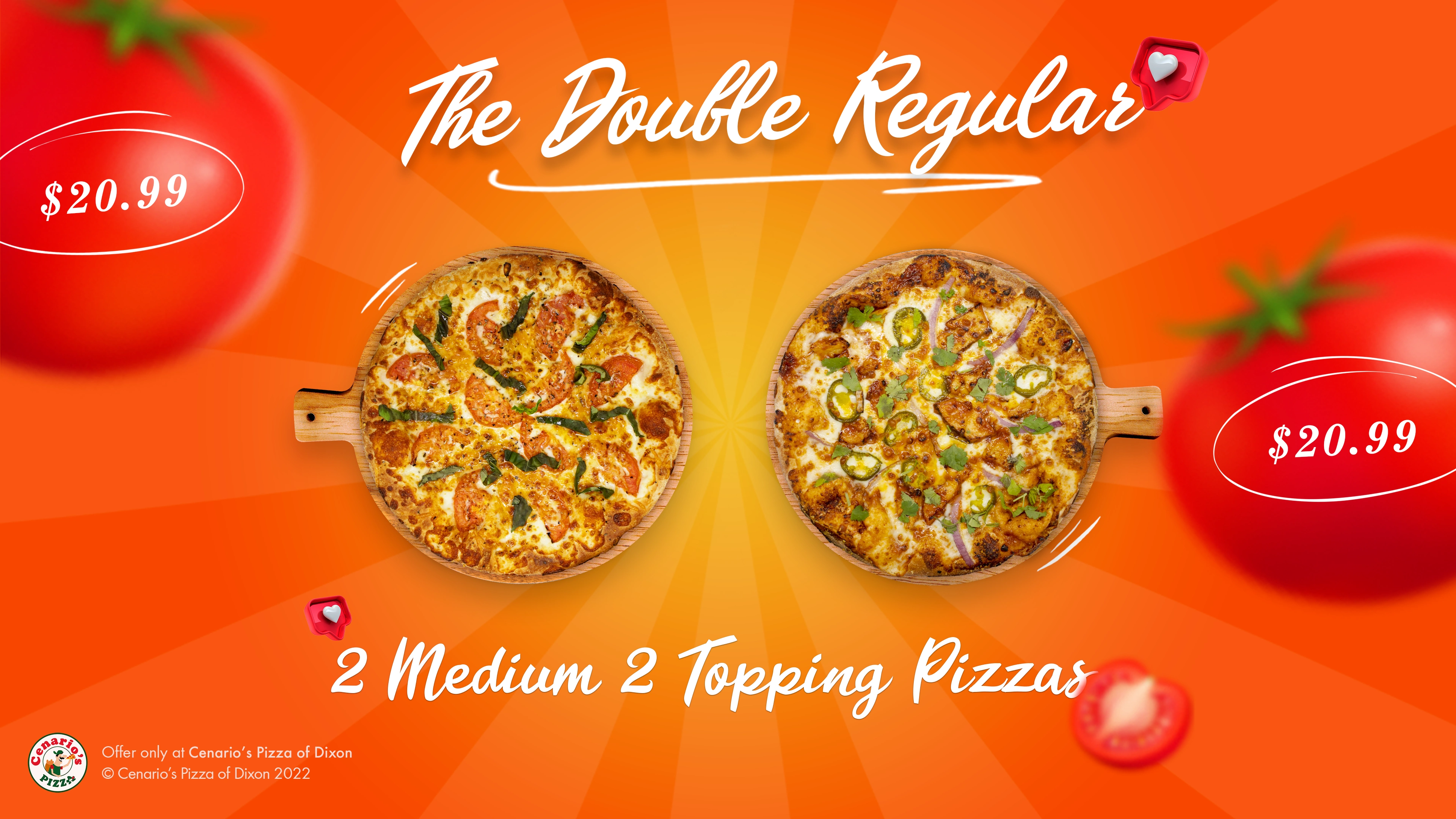 AFTER: Image of visually engaging "The Double Regular" coupon, created as part of a brand refresh visual design sprint