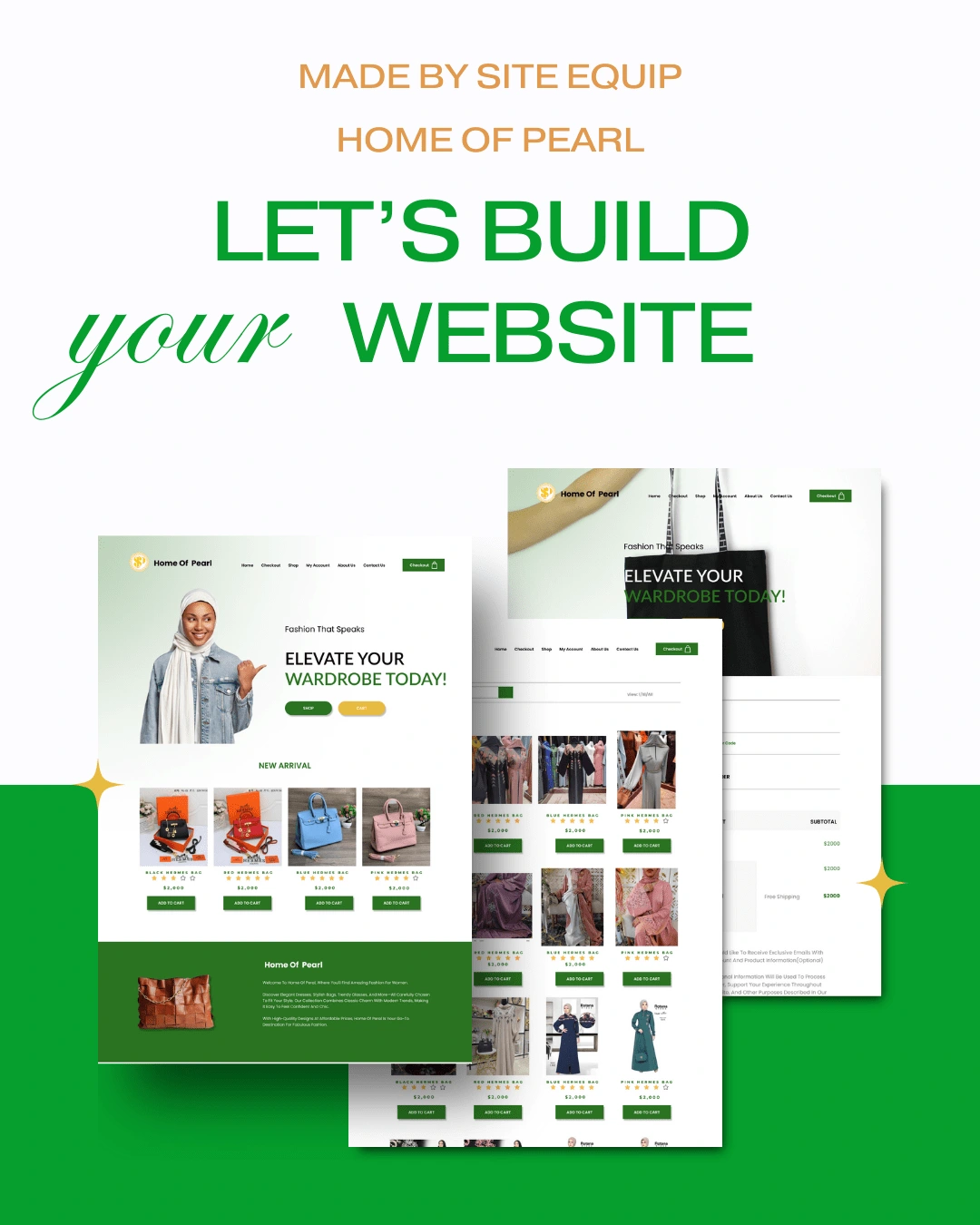 Home of Pearl was designed using Figma and developed using WordPress