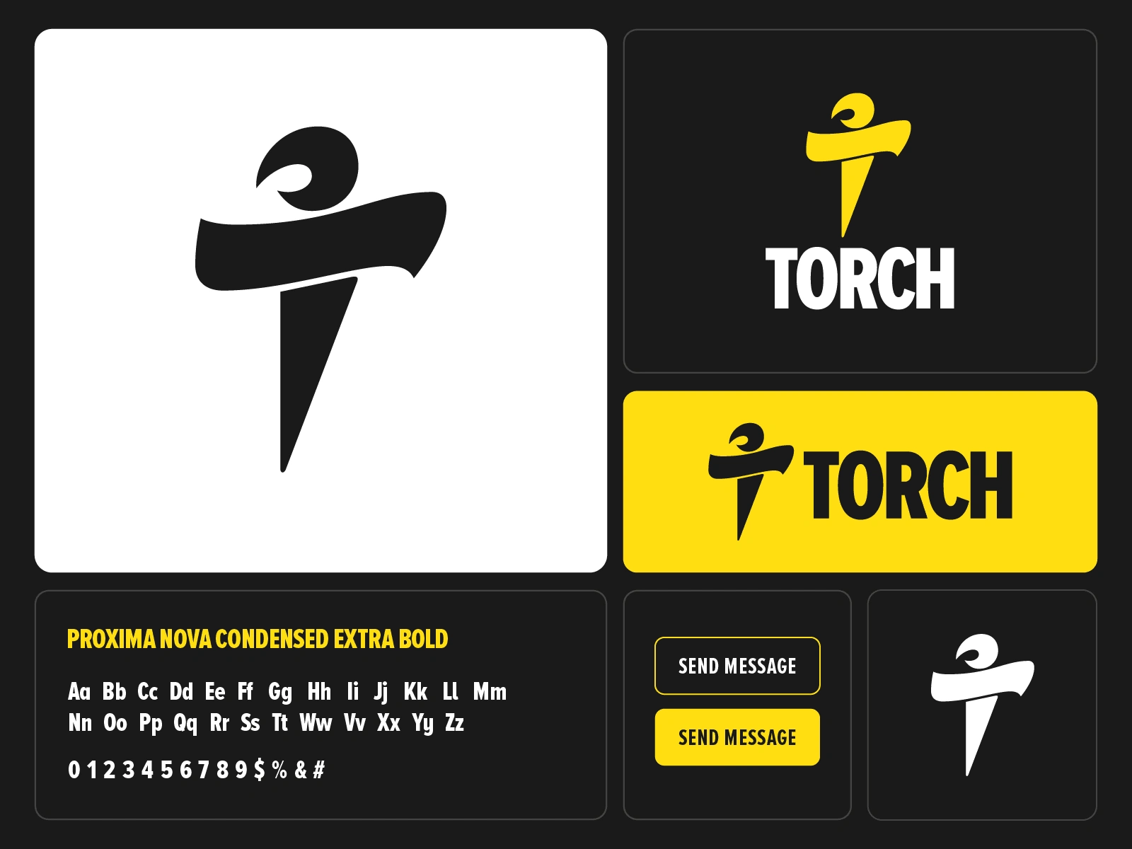 "Torch" — Brand Style Guide for Sports Brand based on the idea of an Olympic Athlete + Torch