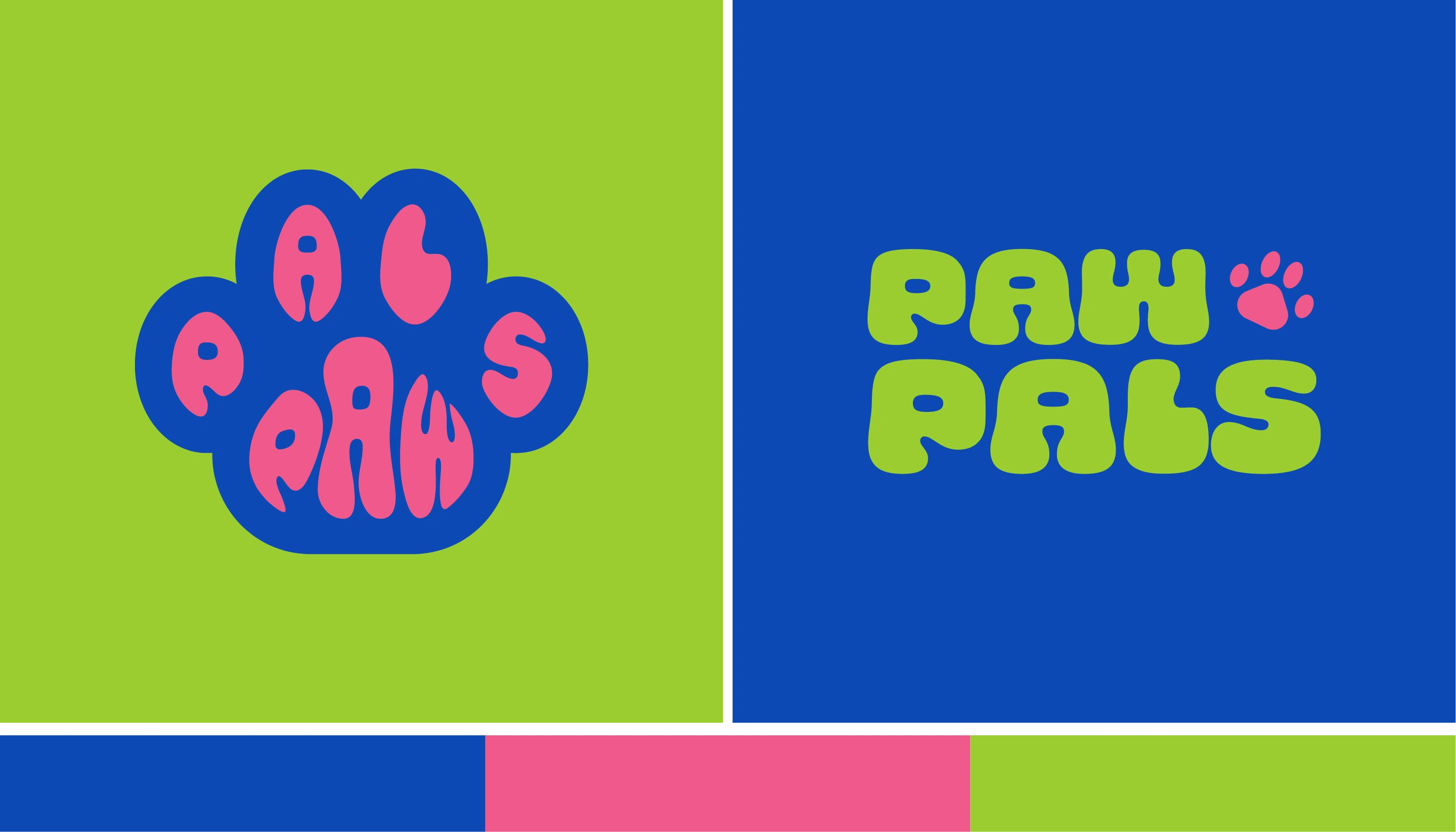 Paw Pal's logo suite & color palette