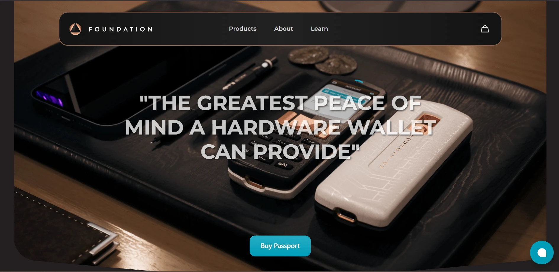 Foundation's current website. Beautiful physical products, great imagery, & consistent branding.