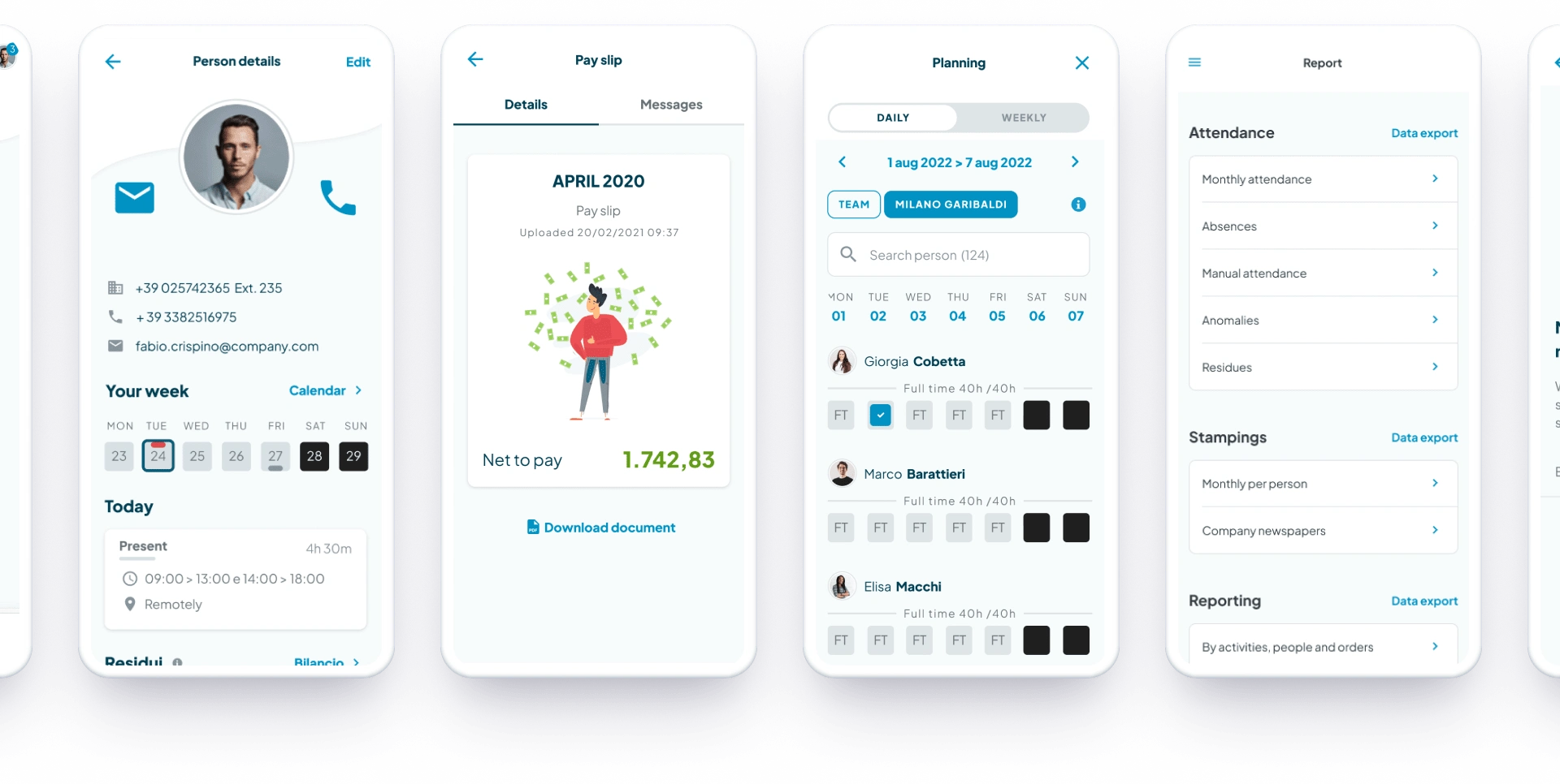 The Wave design systems enabled the team to reuse components across screens