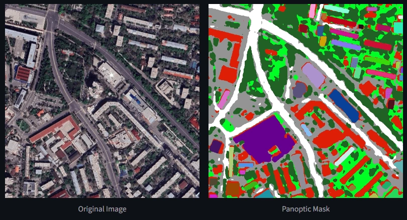 A sample image and its final prediction mask.