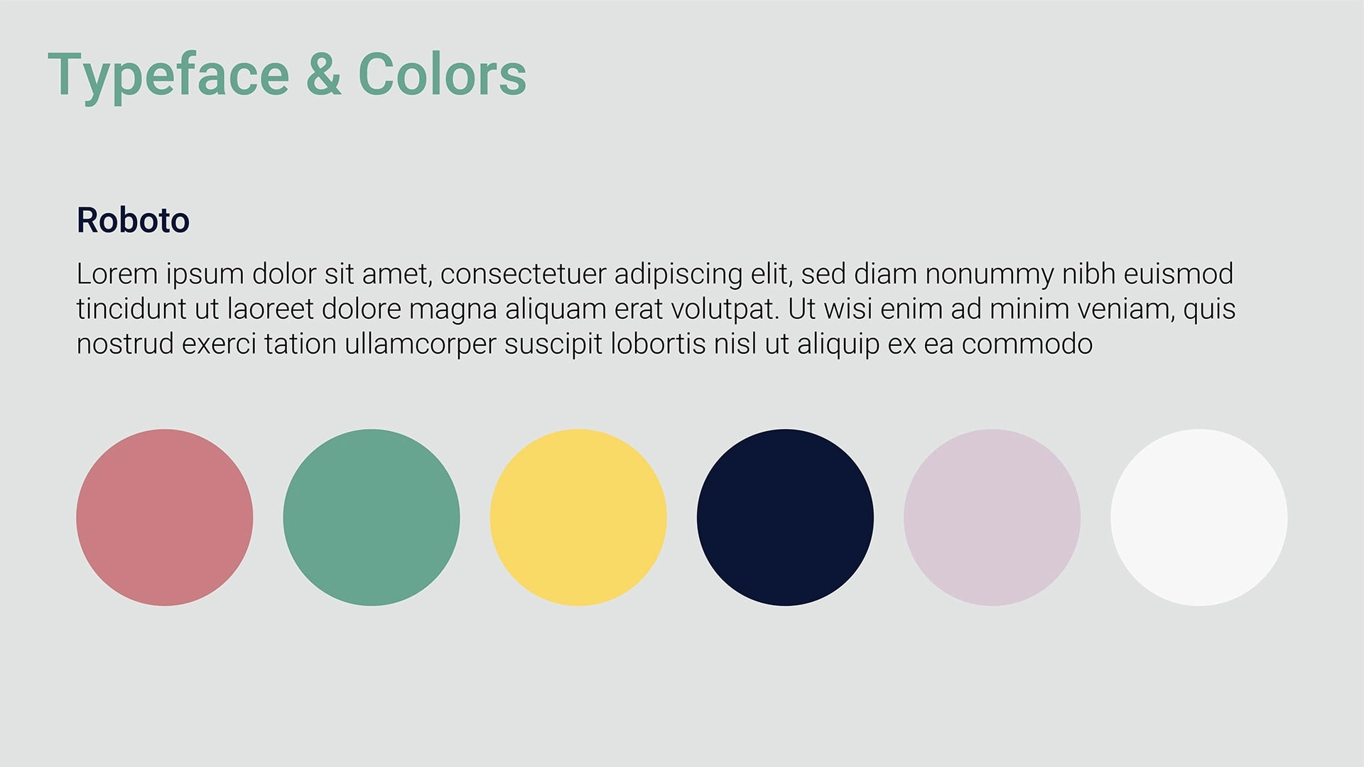 Typeface & Colors