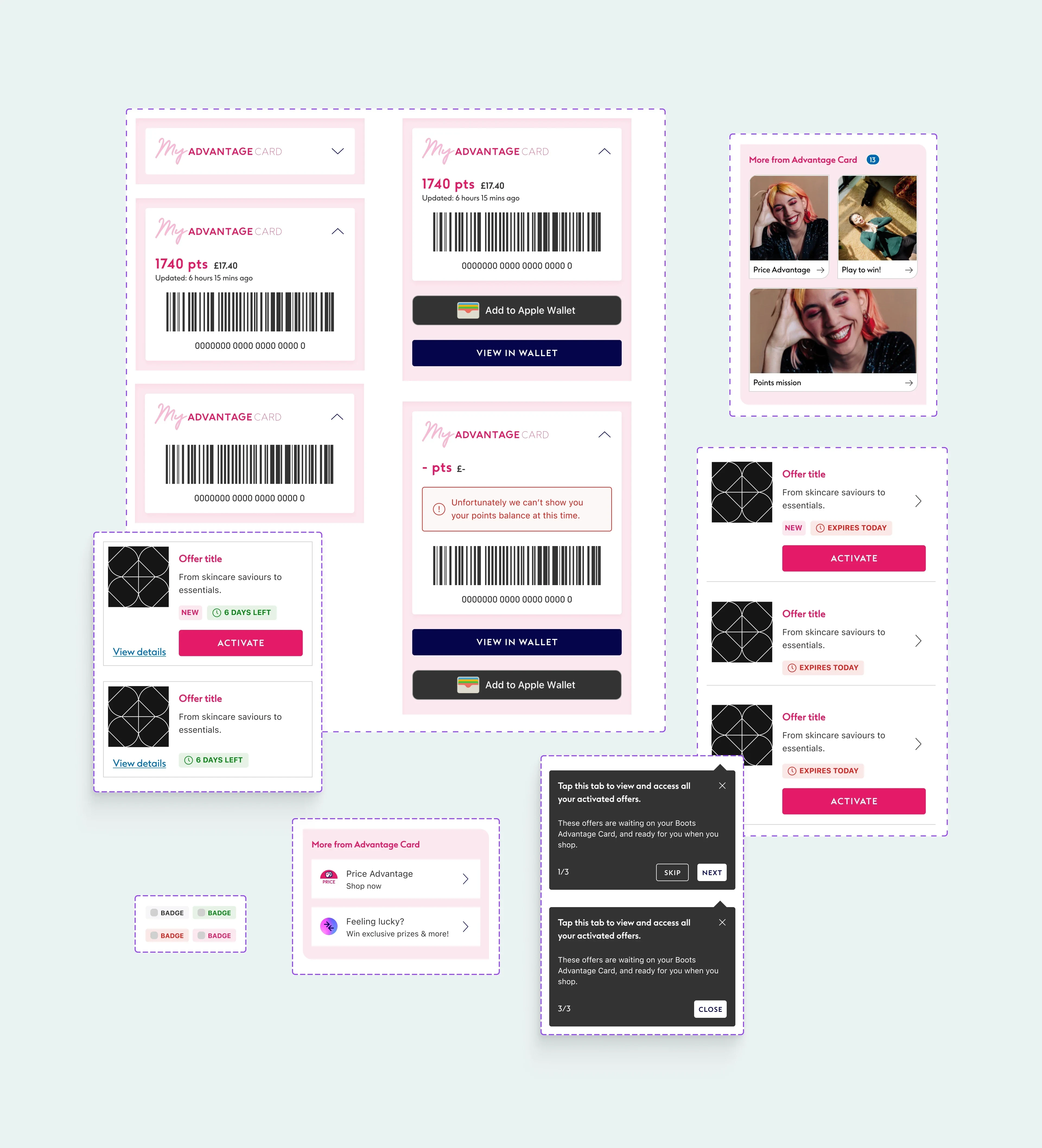 New UI Components Created for Boots Design System.